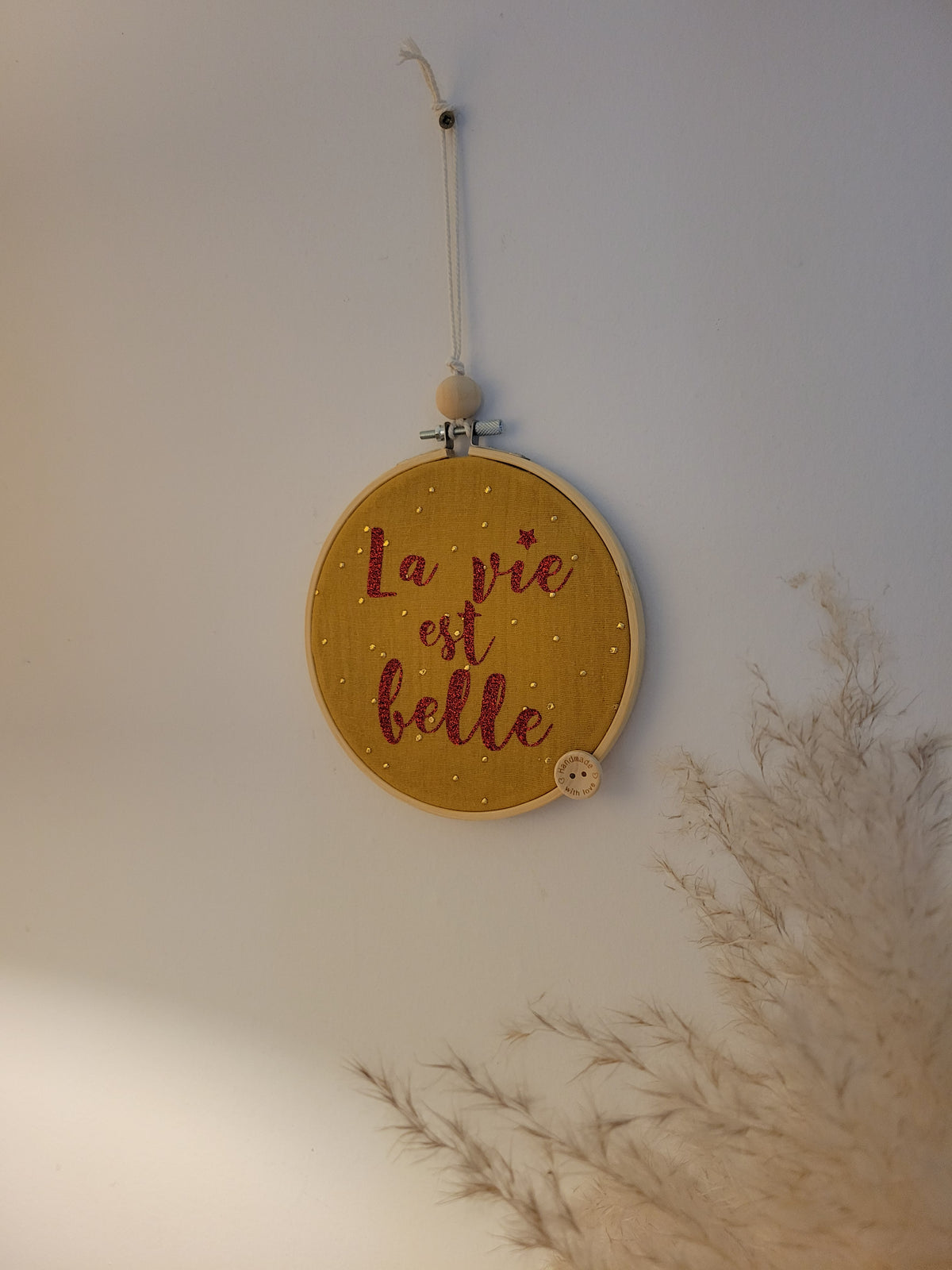 Tambour décoratif La vie est belle