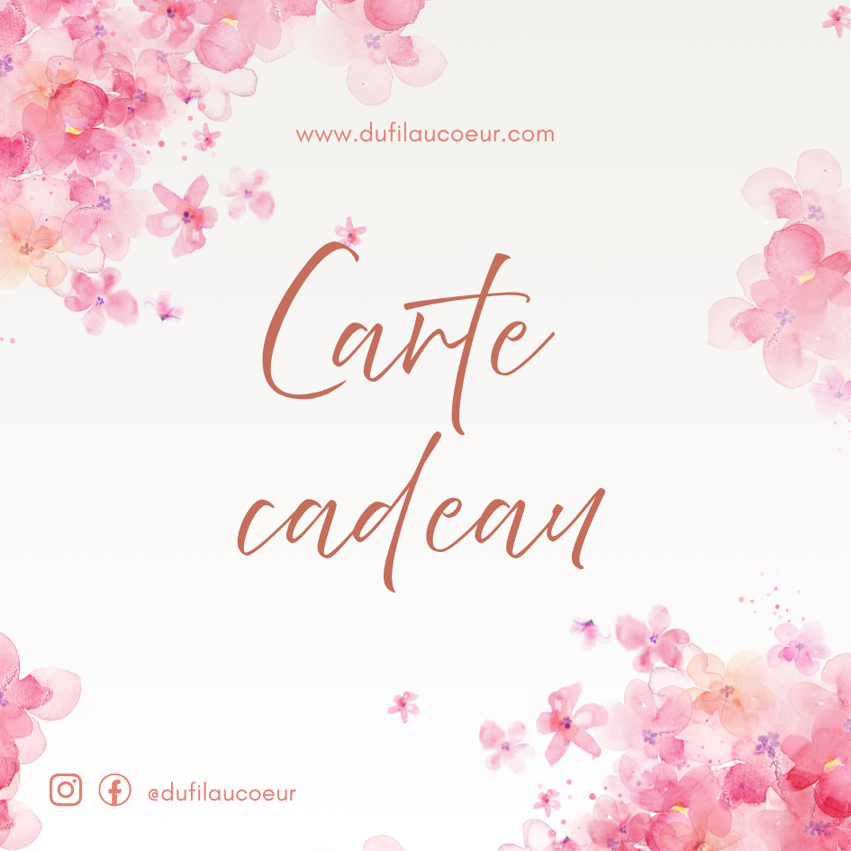 Carte cadeau - Du fil au coeur