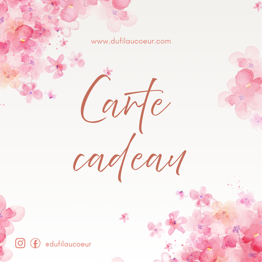 Carte cadeau - Du fil au coeur