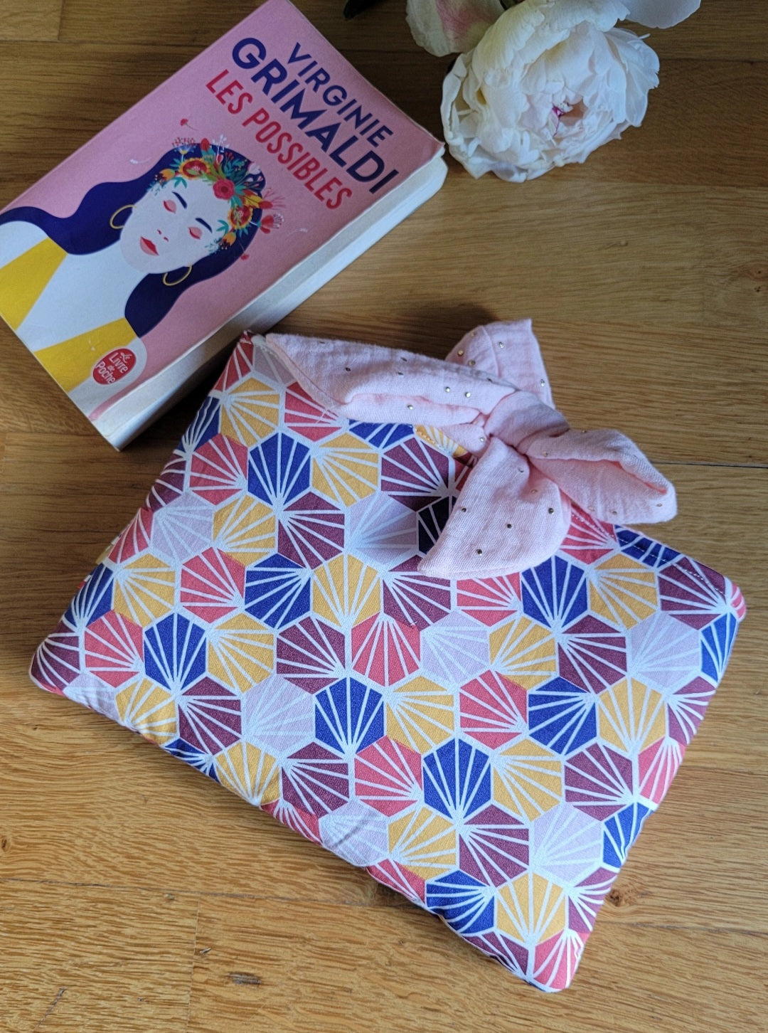 Pochette à livres de poche - fermeture ruban