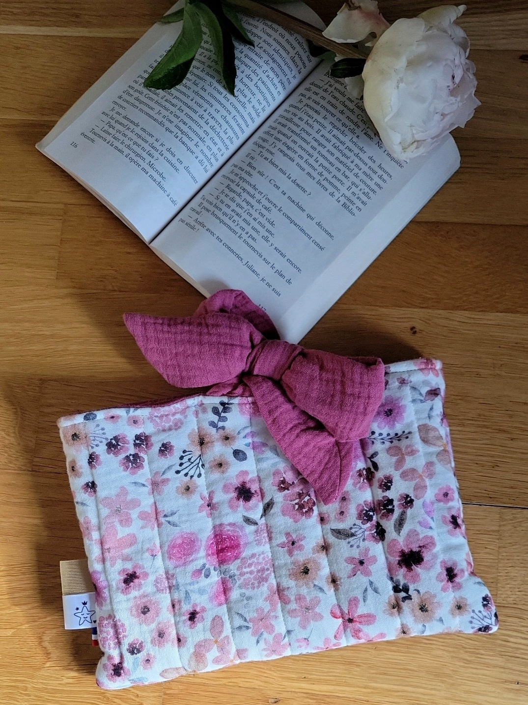 Pochette à livres de poche - fermeture ruban