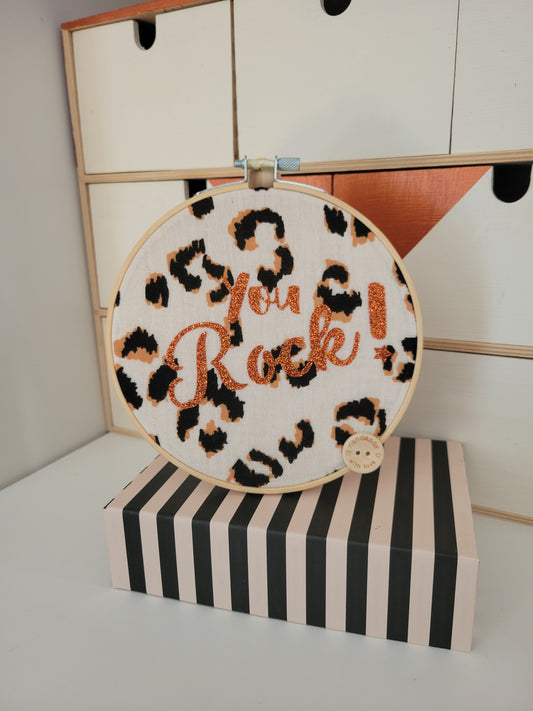 Tambour décoratif personnalisé - You rock!