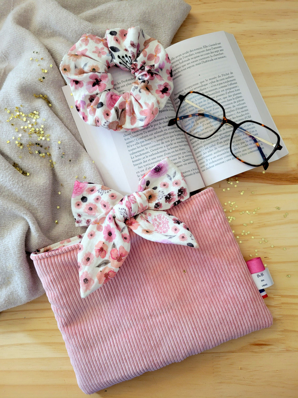 Pochette à livres de poche - Collection octobre en rose