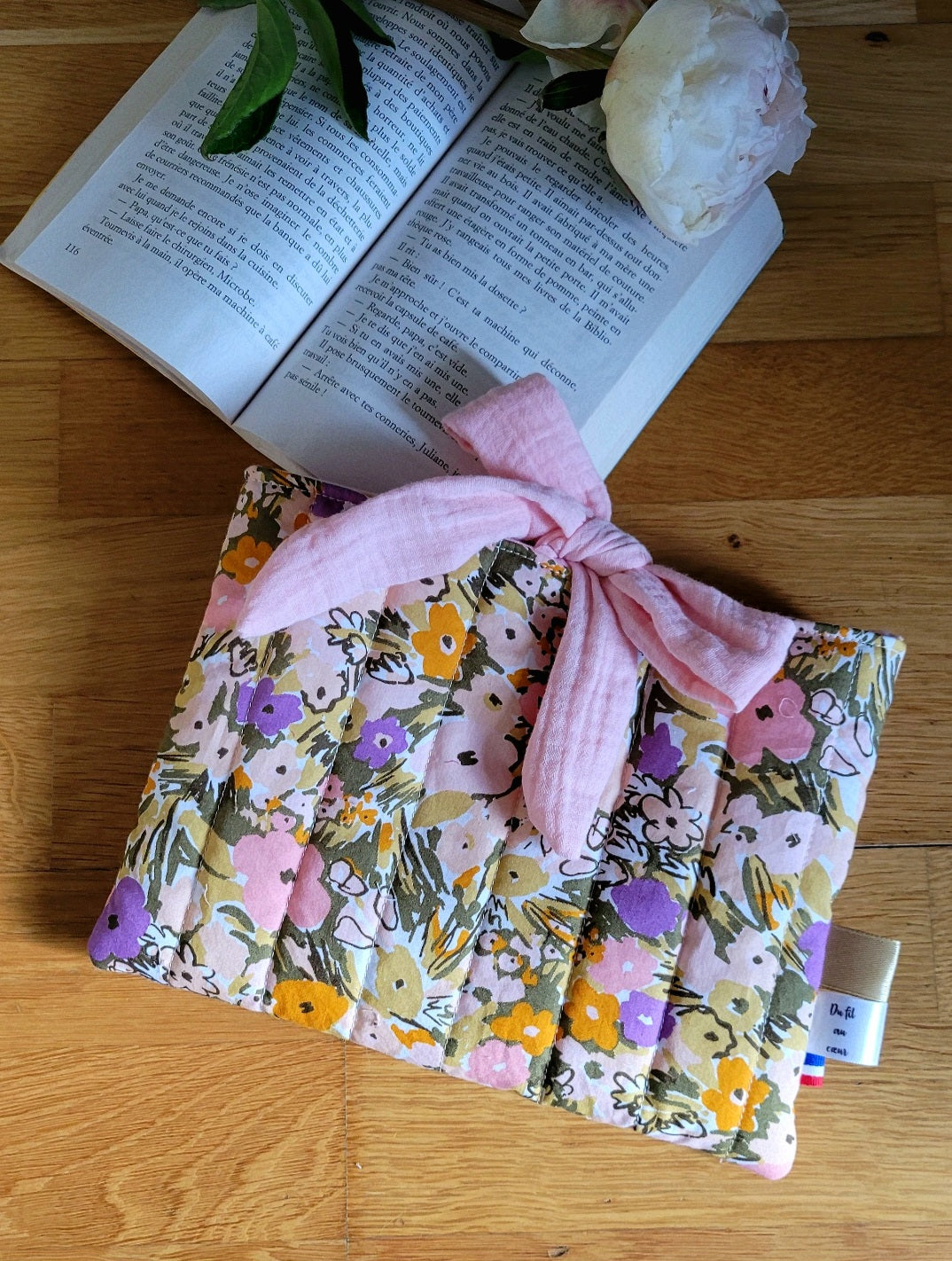 Pochette à livres de poche - fermeture ruban