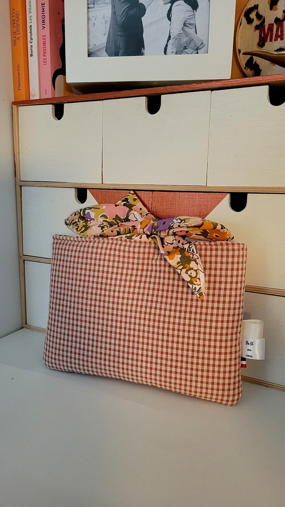 Pochette à livres de poche - fermeture ruban