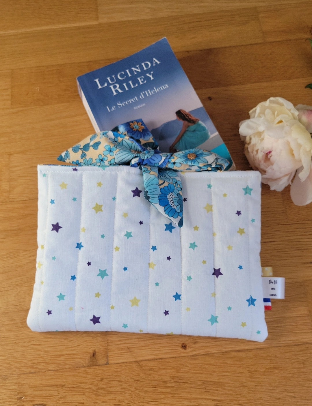 Pochette à livres de poche - fermeture ruban