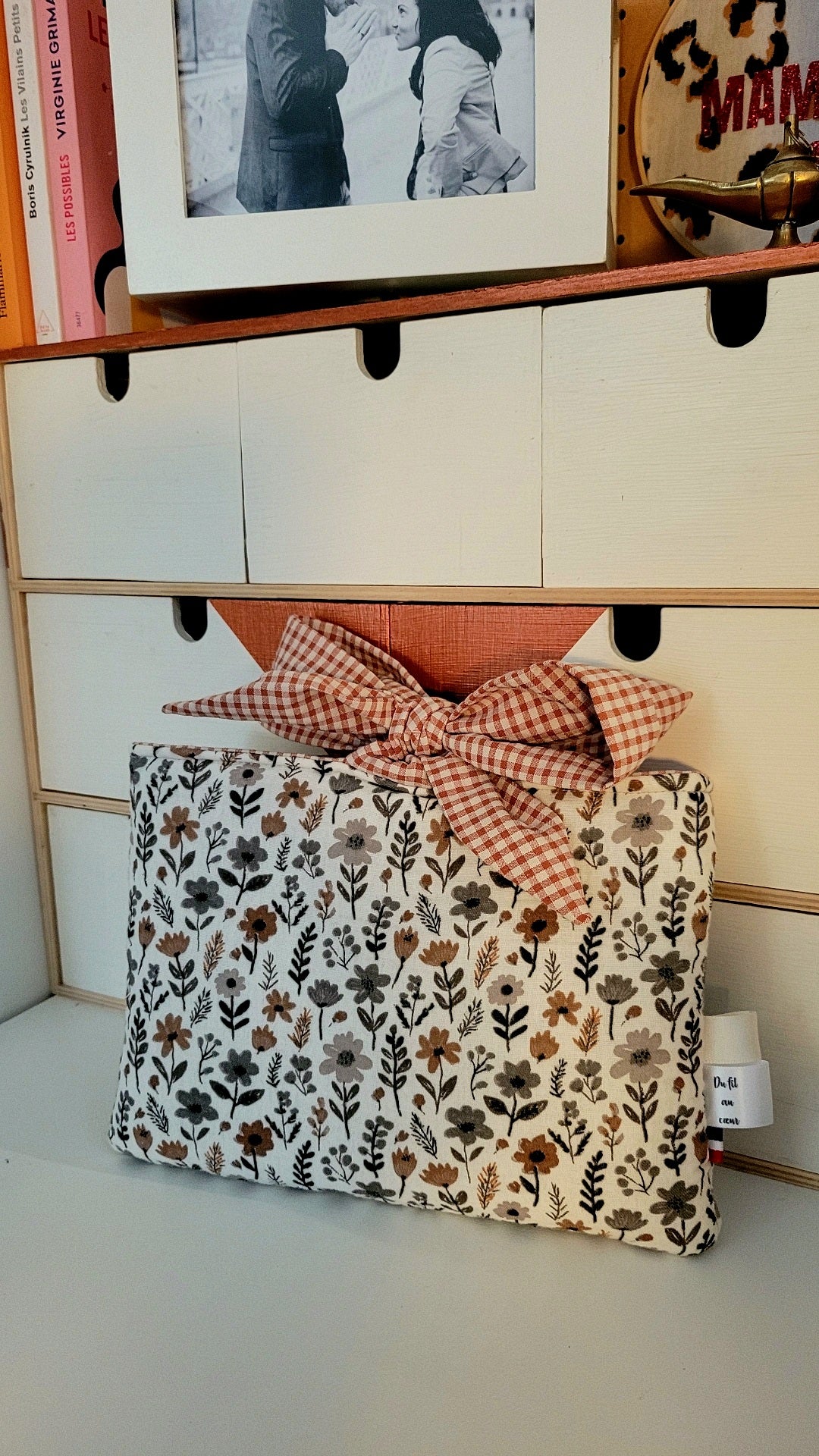 Pochette à livres de poche - fermeture ruban