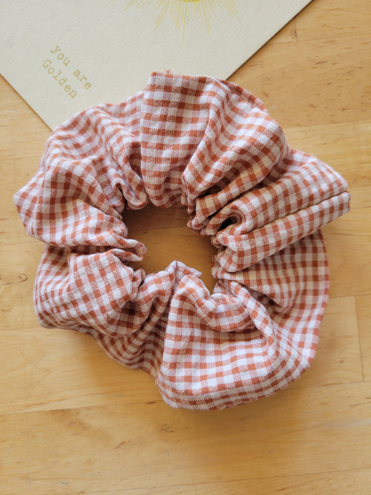 Chouchou en coton cousu main – Accessoire cheveux pratique et durable- Collection automnale