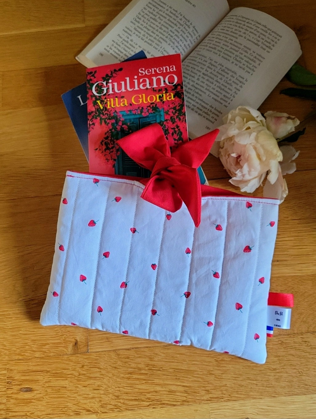 Pochette à livres de poche - fermeture ruban