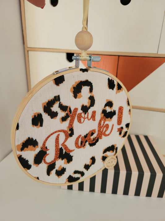 Tambour décoratif personnalisé - You rock!